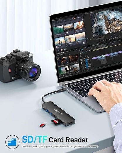Acer USB C Hub, 7 in 1 USB-C to HDMI Dock, 2 USBA 3.1 GEN1 and 5Gbps Type-C - Image 6