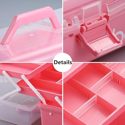 12'' Three-Layer Clear Plastic Storage Box - Image 4