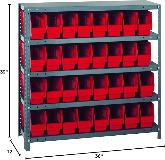 Quantum Storage Systems 1239-201RD Store More Steel Shelving Unit - Image 2