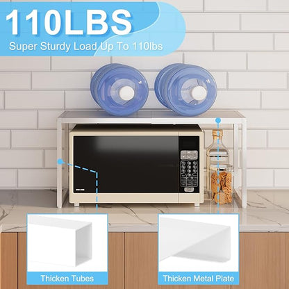 Expandable Kitchen Storage Shelves, 110LBS Heavy Duty Metal Shelving Units and - Image 3