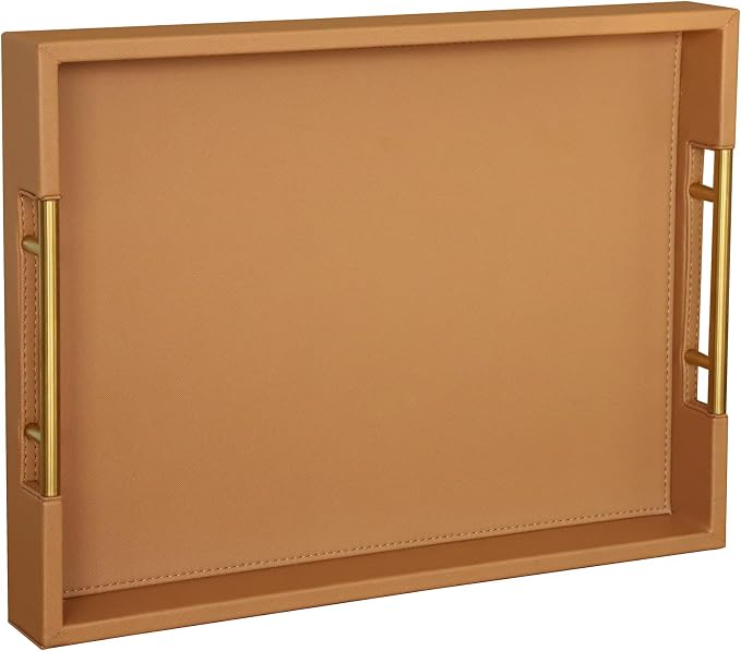 HofferRuffer Faux Leather Serving Tray by HofferRuffer