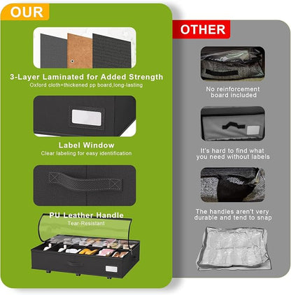 homyfort Under Bed Shoe Storage - Image 7