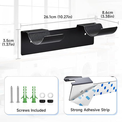 2 PCS Wall Mount Curling Iron Holder and Hair Tool Organizer - Image 5