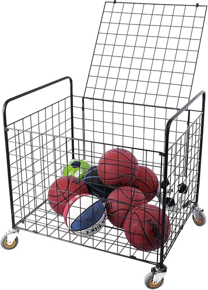MyGift Professional Gym Metal Multi Sports Ball Storage Cart - Image 6