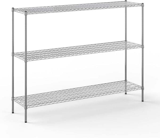 18" Deep x 72" Wide x 54" Height Wire Shelving Kit | 3-Tier | NSF Commercial by Regal+Altair