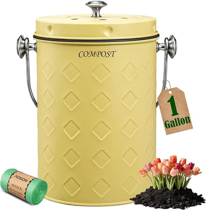 AOSION Countertop Compost Bin Kitchen, Odorless Indoor Compost Bin by AOSIONUSA