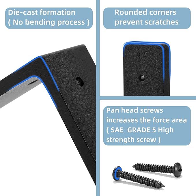 6"x 4"Shelf Brackets, die-cast Formation, Vertical Angle, Premium Alloy Metal - Image 5