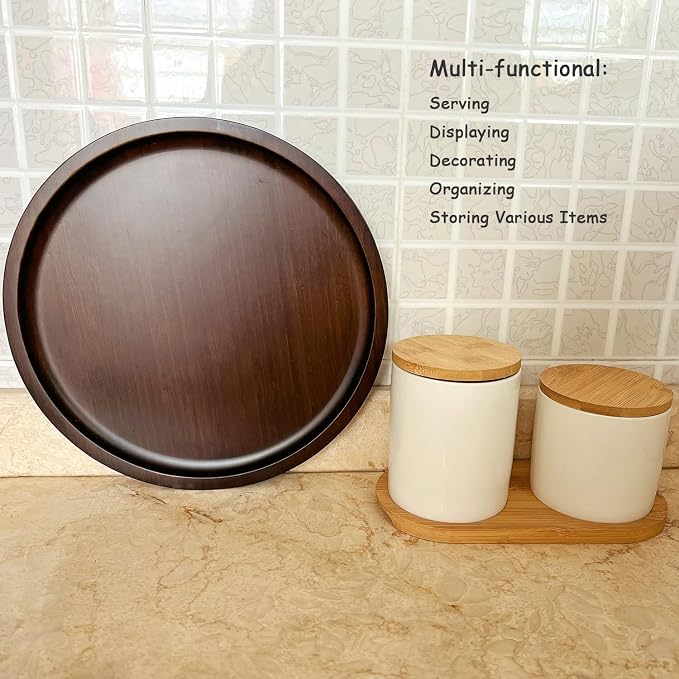 Wood Vanity Tray, Bathroom Counter Solid Walnut Organizer, Toilet Tank Top - Image 4