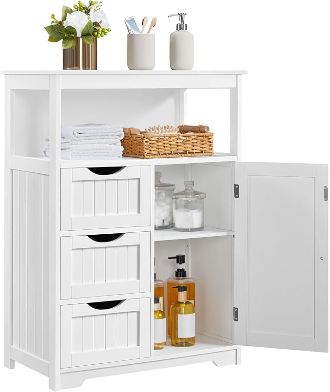 Yaheetech Bathroom Storage Cabinet Bathroom Floor Cabinet Freestanding Storage by Unknown