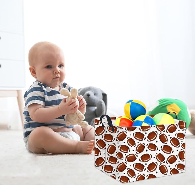 Rectangular Football Basket Kids Baby Storage Basket Cute Kids Toy Storage Bin - Image 4