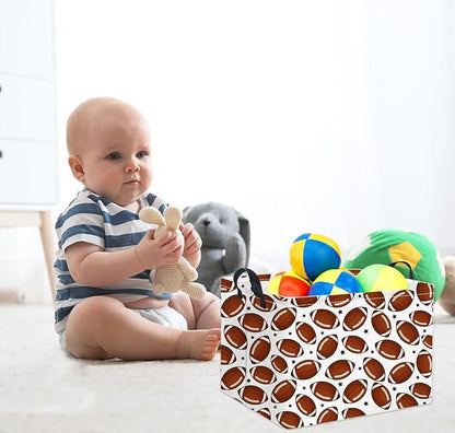 Rectangular Football Basket Kids Baby Storage Basket Cute Kids Toy Storage Bin - Image 4