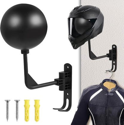 Motorcycle Helmet Holder, Adjustable Wall Mounted Display Hook, Helmet Mount - Image 4
