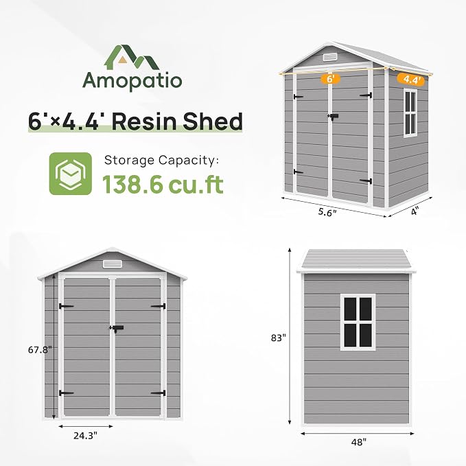 Amopatio Outdoor Storage Shed - Image 7