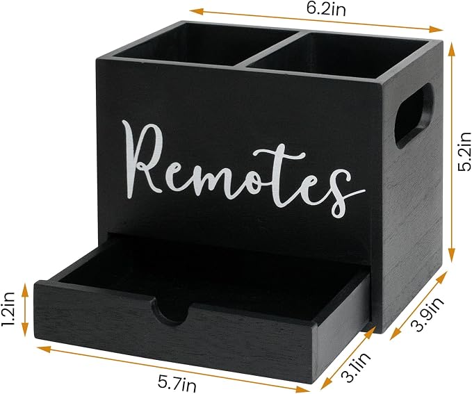 Remote Control Holder, Wooden TV Controller Holder, Desk Organizer - Image 3