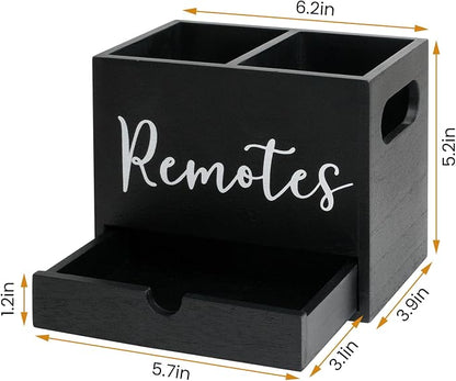 Remote Control Holder, Wooden TV Controller Holder, Desk Organizer - Image 3