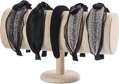 Coward T-Bar Beige Headband Holder Organizer, Hairband Display Stand, Hairband by FocusOnJewelryDisplay15yrs
