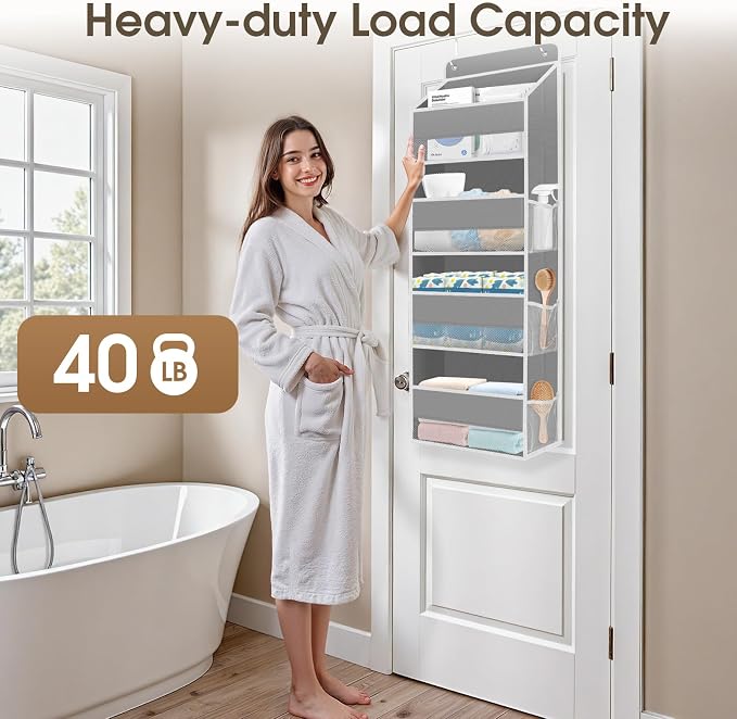 2 Pack Over The Door Organizer, Hanging Storage Organizer - Image 5