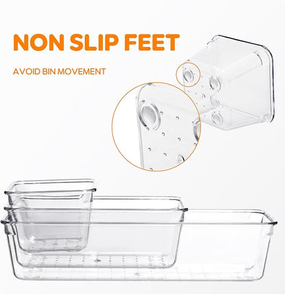 Citylife 4PCS Plastic Storage Bins - Image 7