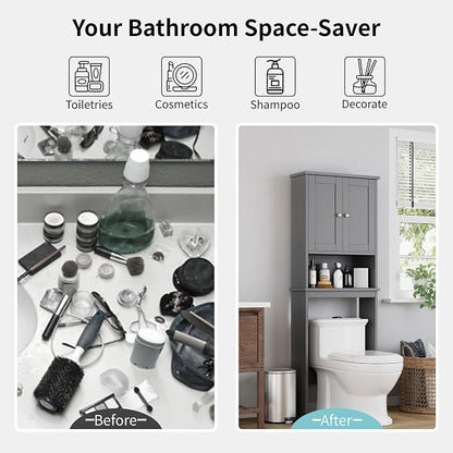 Shintenchi Over the Toilet Storage Cabinet, Bathroom Shelf Organizer - Image 6