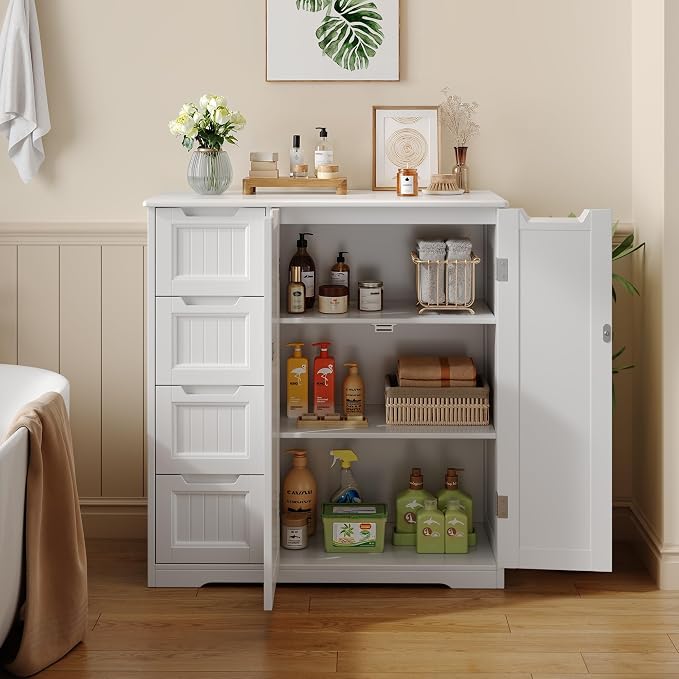 Gizoon Storage Cabinet, Adjustable Shelf, Modern Floor Cabinet - Image 2