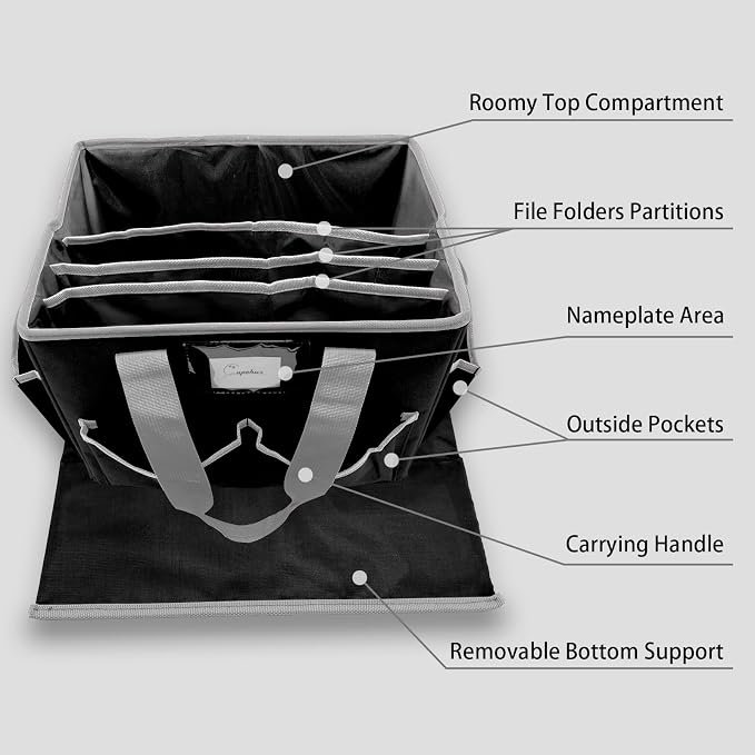 Cupohus Extra Large Art Organizer Craft Storage Tote Bag - Image 5