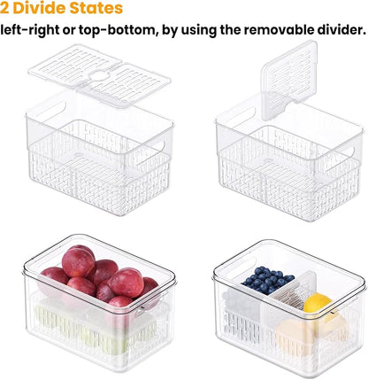 vacane Clear Fruit Containers for Fridge - Image 4