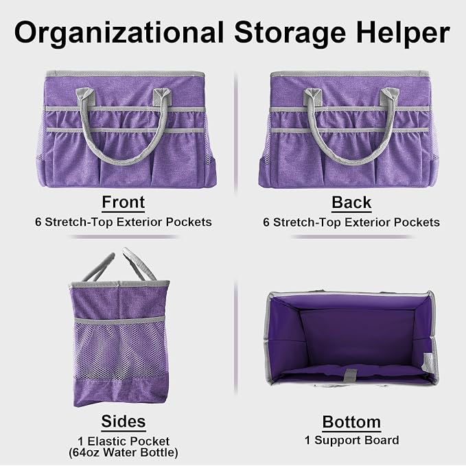 Cupohus Water-Resistant Art Organizer Tote Bag - Image 3