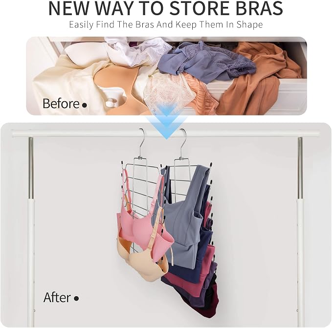 2 Pack Tank Top Hanger, Bra Organizer - Image 2