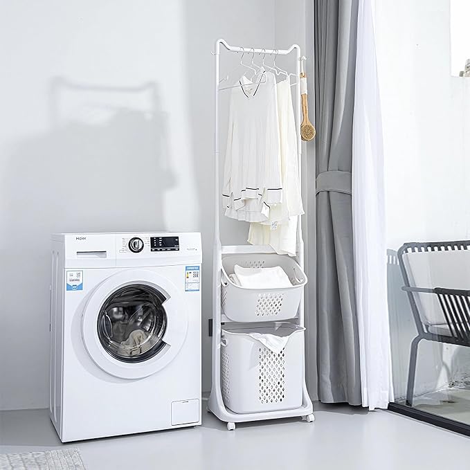 2-Tier Laundry Hamper Sorter - Image 3