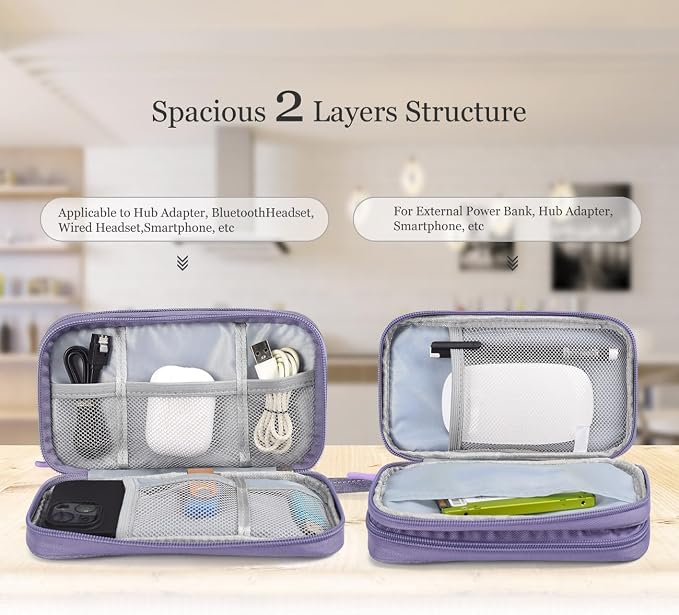 Electronic Organizer Travel Cable Accessories Bag, Electronic Organizer Case - Image 4