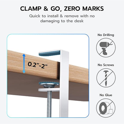 ARES WING 17"-28.7" Extendable Under Desk Cable Management Tray - Image 5