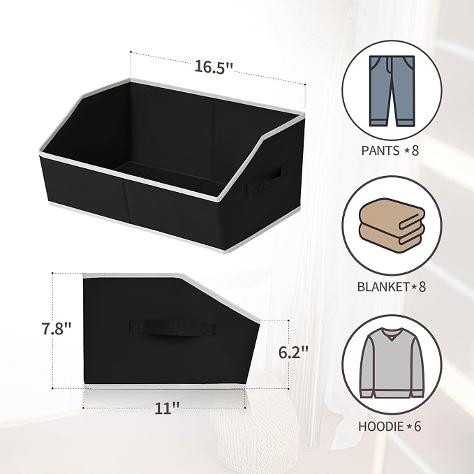 Closet Baskets for Shelves Trapezoid - Image 2