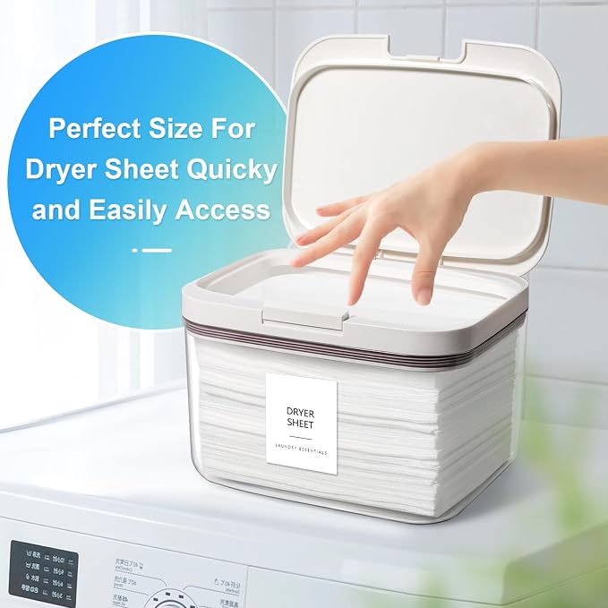 Dryer Sheet Holder and Laundry Pods Container, 2 Pack 2.96 qt. / 95 fl oz - Image 5