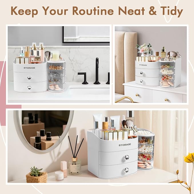 XIAPIA Makeup Organizer Countertop, Make Up Organizer - Image 5