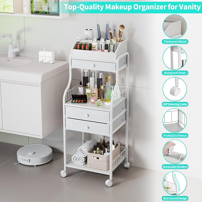 HapiRm Floor Makeup Organizer Storage - Image 6