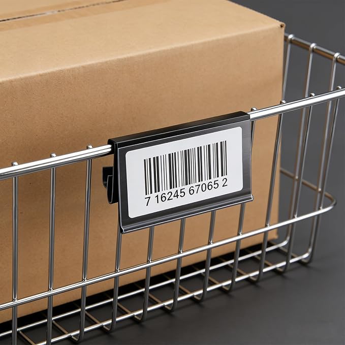 Elsjoy 100 Pack Wire Shelf Label Holders, Compatible - Image 7