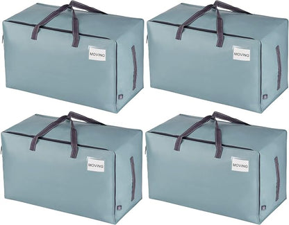 VENO 4 Pack Moving Bags and Large Christmas Decoration Storage Bins by Veno