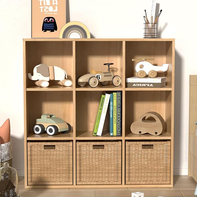 Wooden 9 Cube Storage Organizer - Image 6