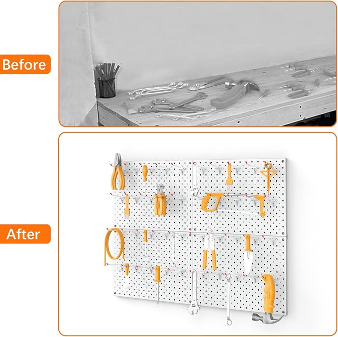 TORACK Metal Pegboard Panels and Hooks - Image 7