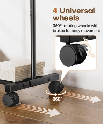 Homde Rolling Clothes Rack - Image 4