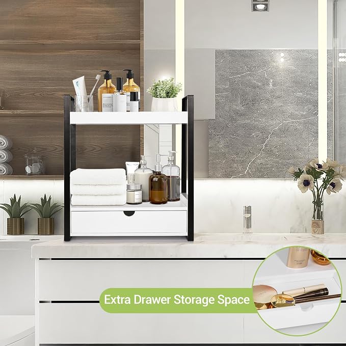 2-Tier Wooden Counter Shelf - Image 4