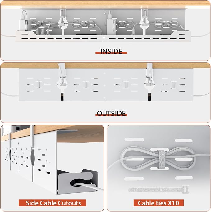 Univivi Under Desk Cable Management Tray - Image 8