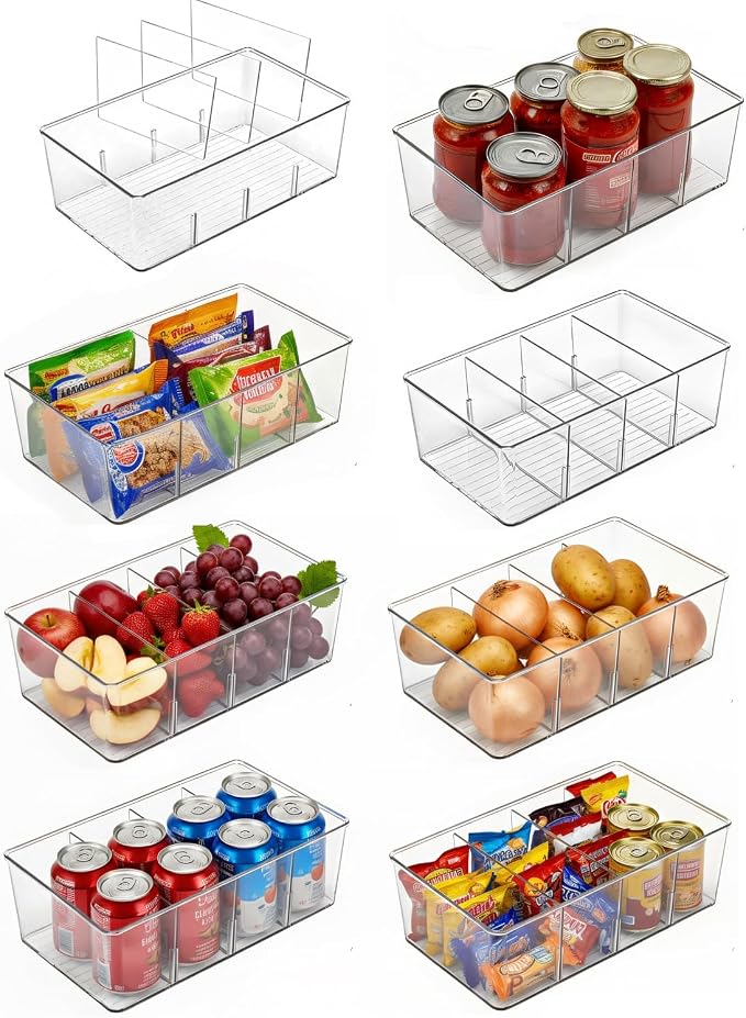 8 Pack Pantry Organizers and Storage, Snack Containers by Unknown