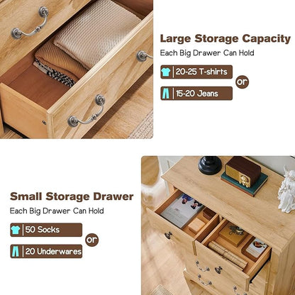 T4TREAM 6 Drawers Dresser Chests - Image 4