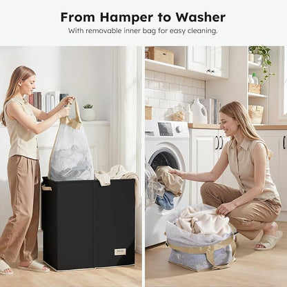 SOLEDI Large Double Laundry Hamper - Image 4
