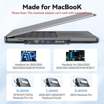 USB C Hub Adapter for MacBook Pro/Air M5 M4 M3 M2 M1 2025-2018 13" 15" 16" - Image 8