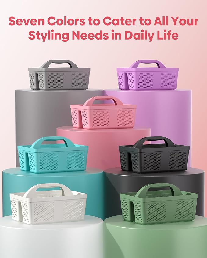 4 Pack Portable Shower Caddy, Integrated Handle, Reinforced Plastic, Organizer - Image 6