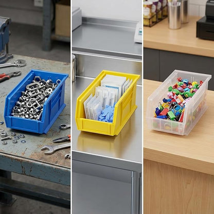 Quantum Storage QUS238 Heavy-Duty Stackable Plastic Storage Bins - Image 3