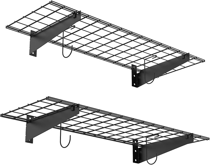 TORACK 2 Pack Garage Wall Shelves by TORACK