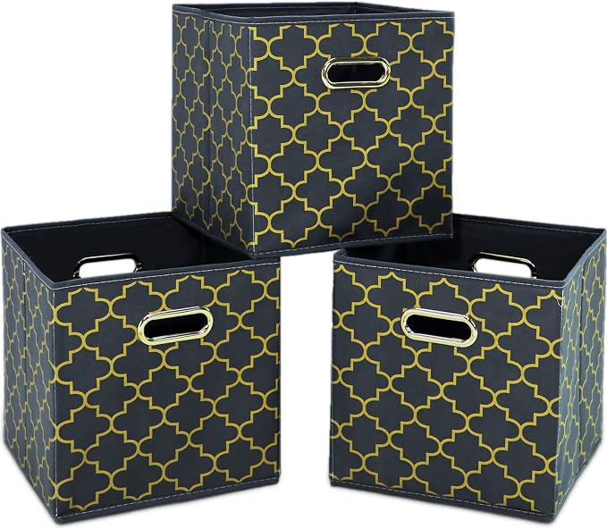 Fabric Cloth Storage Bins, Fabric Cube Organizer by SEVENDOME